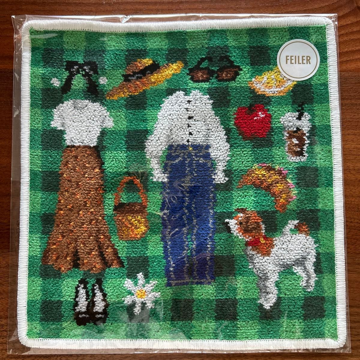 2点セット フェイラー 別注 PIQUE-NIQUE IENA 25*25 ENFANT【FEILER/フェイラー】別注 PIQUE-NIQUE IENA 25 25