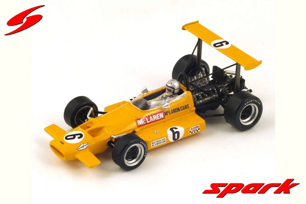 ■スパークモデル 1/43 1969 マクラーレンM7B #6 B.マクラーレン 南アフリカGP_画像1