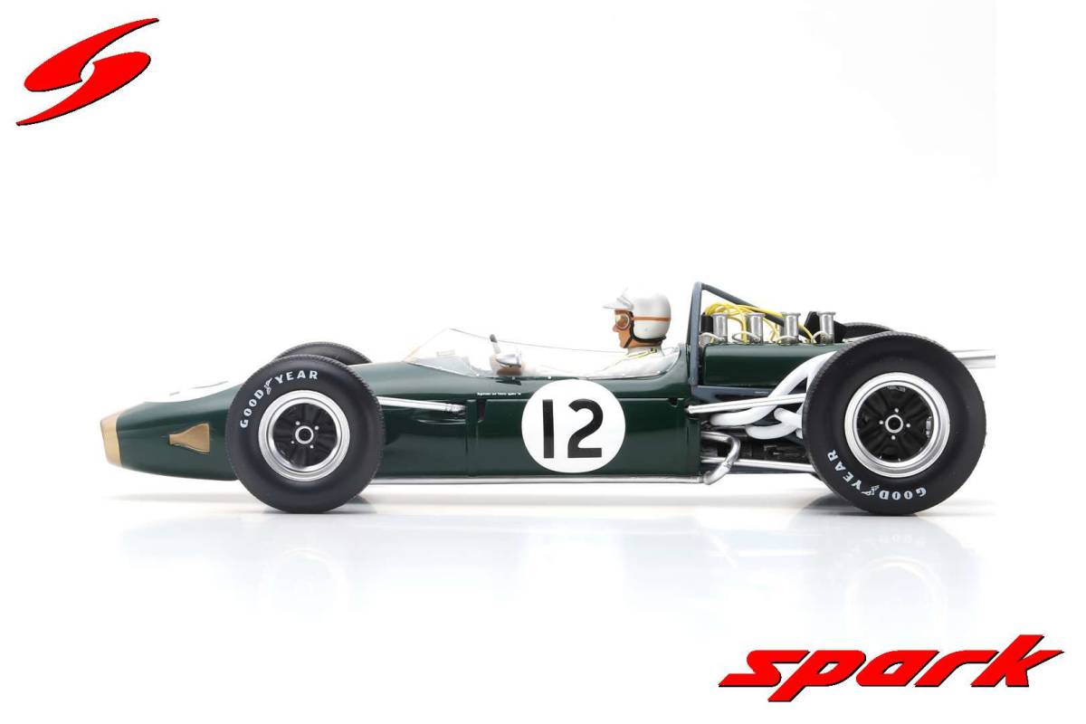■スパークモデル 1/18 1966 ブラバムBT19 #12 J.ブラバム フランスGP優勝 1