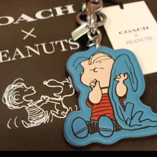 【COACH X PEANUTS】ライナス バッグ チャーム★残りわずか COACH PEANUTS ライナス バッグチャーム 新品 タグ 紙袋付き