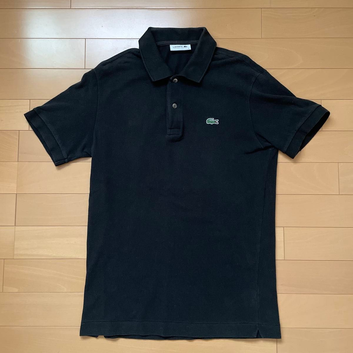 LACOSTE ブラック ポロシャツ Mサイズ 日本製 LACOSTE ポロシャツ ブラック サイズ4(Mサイズ相当