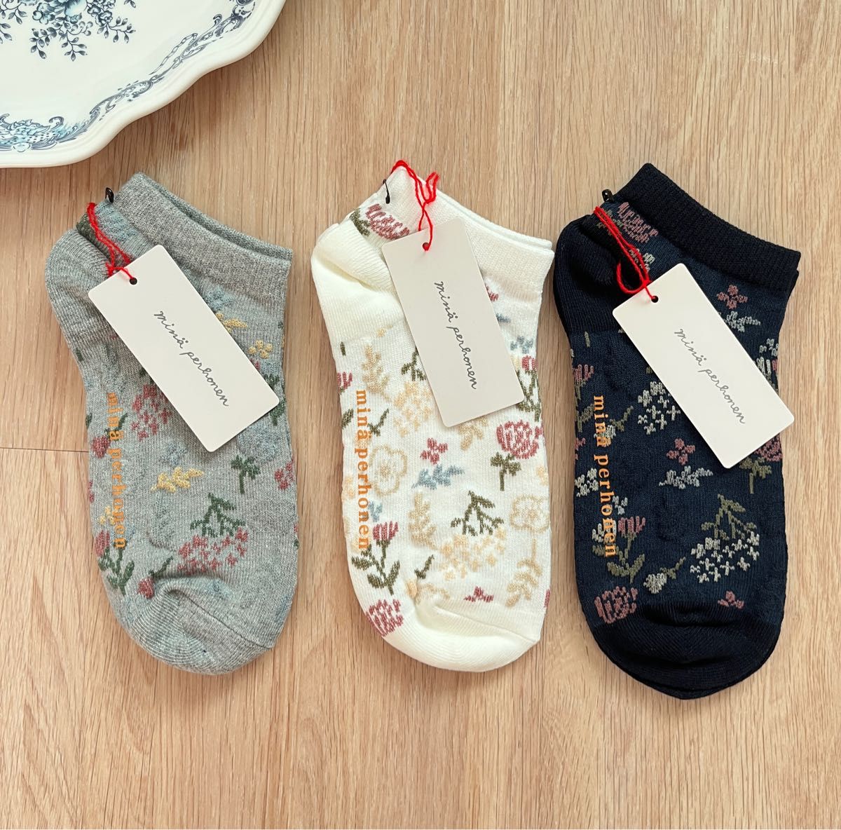 ミナペルホネンソックスセット 新品未使用 】mina perhonen ミナペルホネン ソックス 3点セット