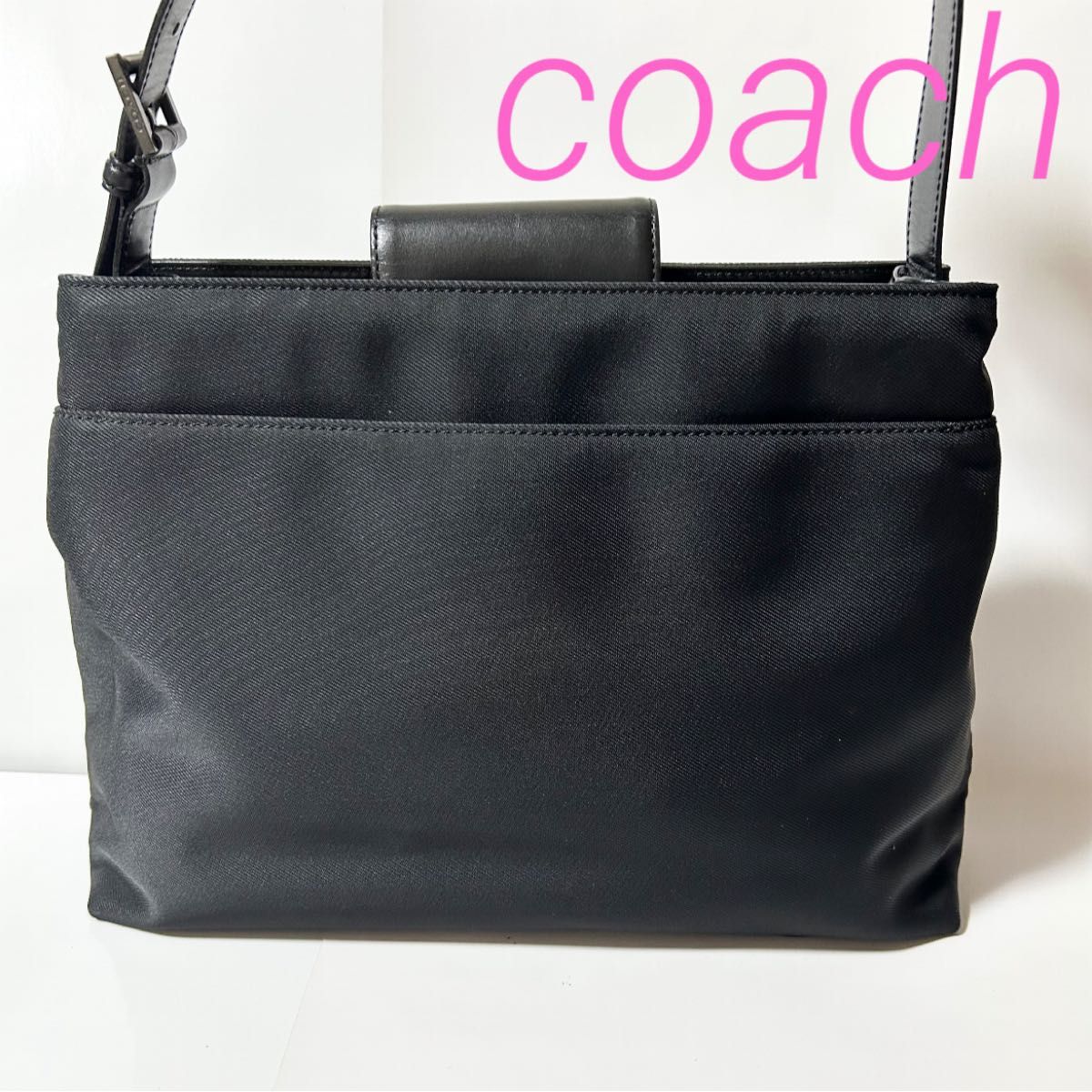 未使用級 コーチ 黒 ボイジャー メッセンジャーバッグ ショルダー ナイロン 美品 COACH コーチ ショルダーバッグ ナイロン|Yahoo!フリマ