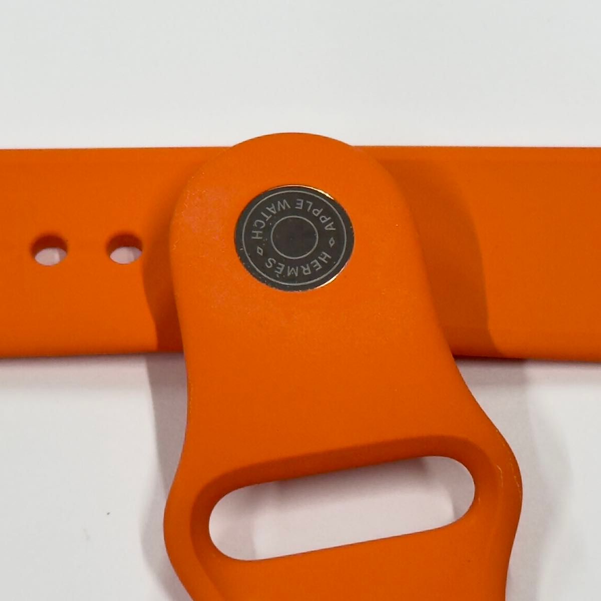 Apple Watch HERMES 45mm スポーツバンド M/L 希少 Apple Watch HERMES オレンジ スポーツバンド 46mm 45mm