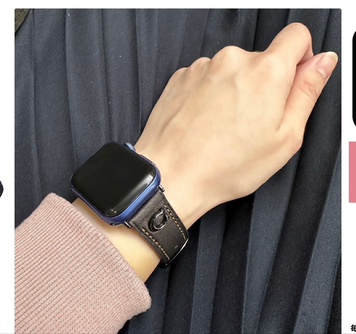 Coach Apple Watch strap 交換ベルト 38mm 40mm対応 14700050 Apple watch アップルウォッチ COACH ベルト レザー 38mm/40mm