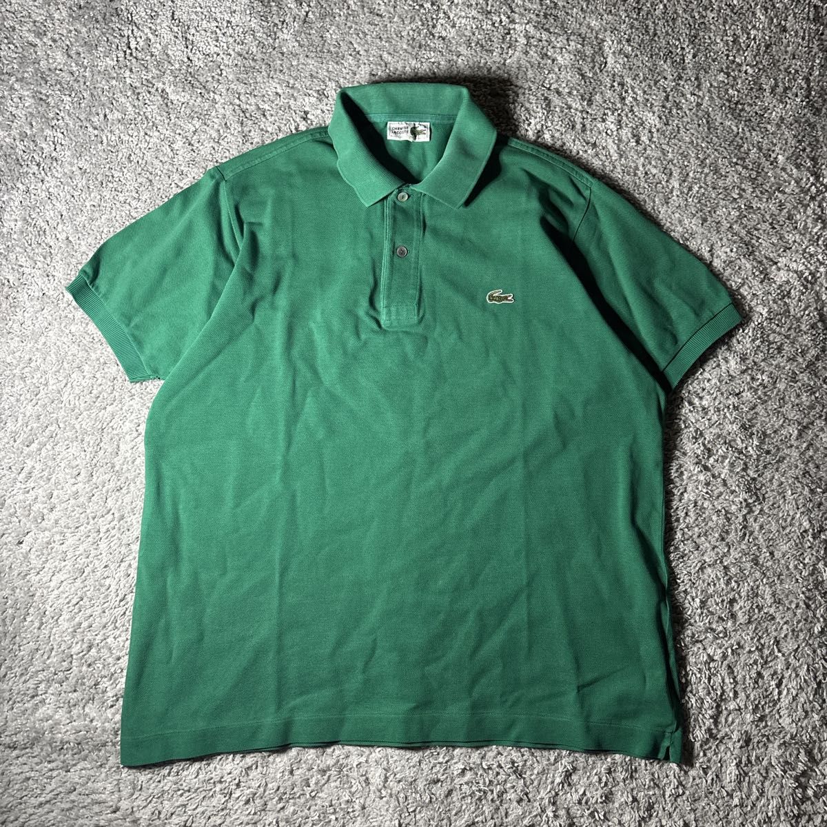 45rpm 45 Vintage 半袖 ポロシャツ 鹿の子 グリーン ラコステ Lacoste 半袖ポロシャツ ポロシャツ 鹿の子 半袖 90s