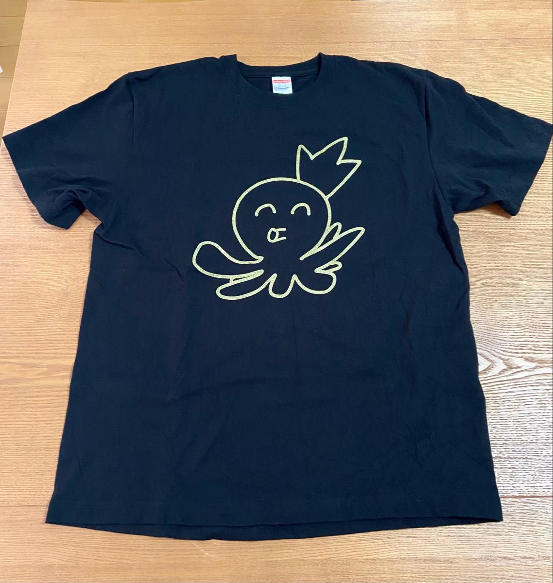 粗品 ハゲタコエビフライTシャツ 黒 Mサイズ 粗品 ハゲタコエビフライくんTシャツ ブラック L 霜降り明星