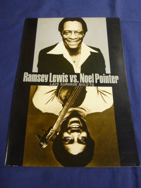 ☆ Ramsey Lewis vs Noel Pointer ラムゼイ・ルイス vs ノエル・ポインター 1978年来日公演パンフレット /'78 パンフ_画像1