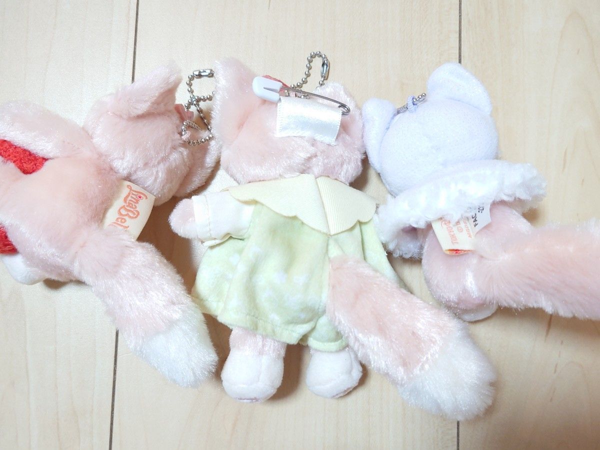 【新品】ディズニー リーナベル ぬいぐるみバッジ 3点セット ディズニー リーナベル ぬいぐるみ バッジ ハートフェルト