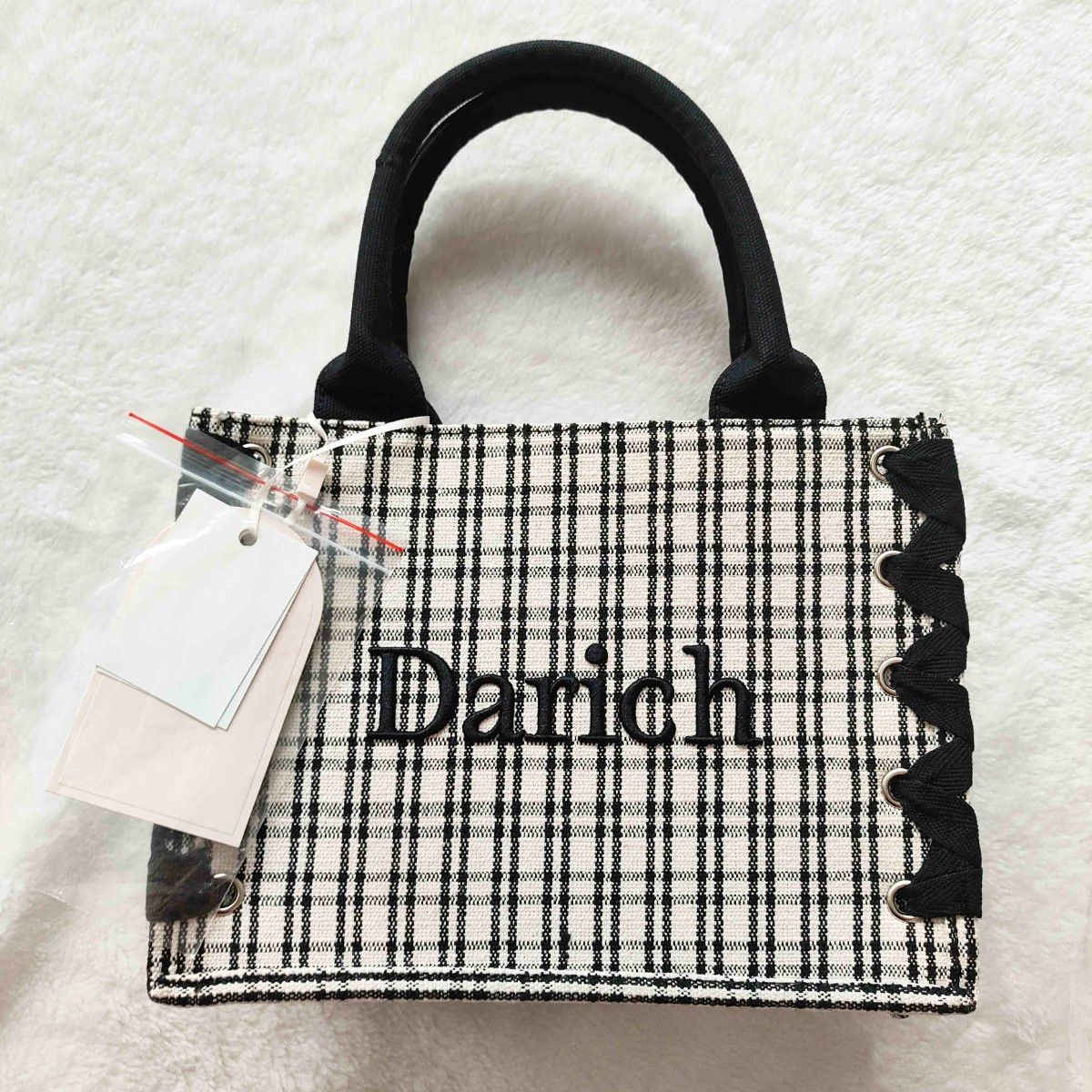 Darich チェックミニトートバッグ ダーリッチ darich チェックミニトートバッグ MIX ベルティ