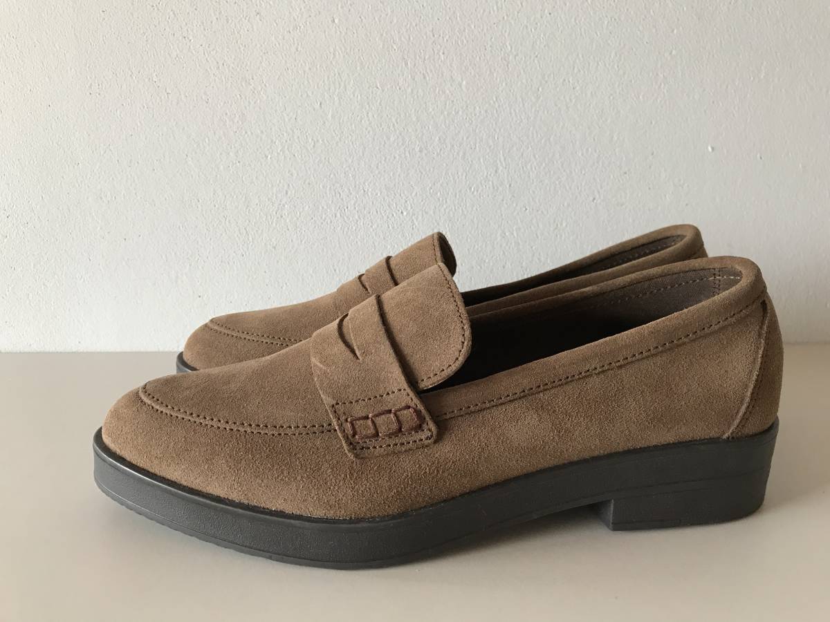  unused goods * Italy made Stilmoda stay rumo-da suede Loafer Loafer 37*