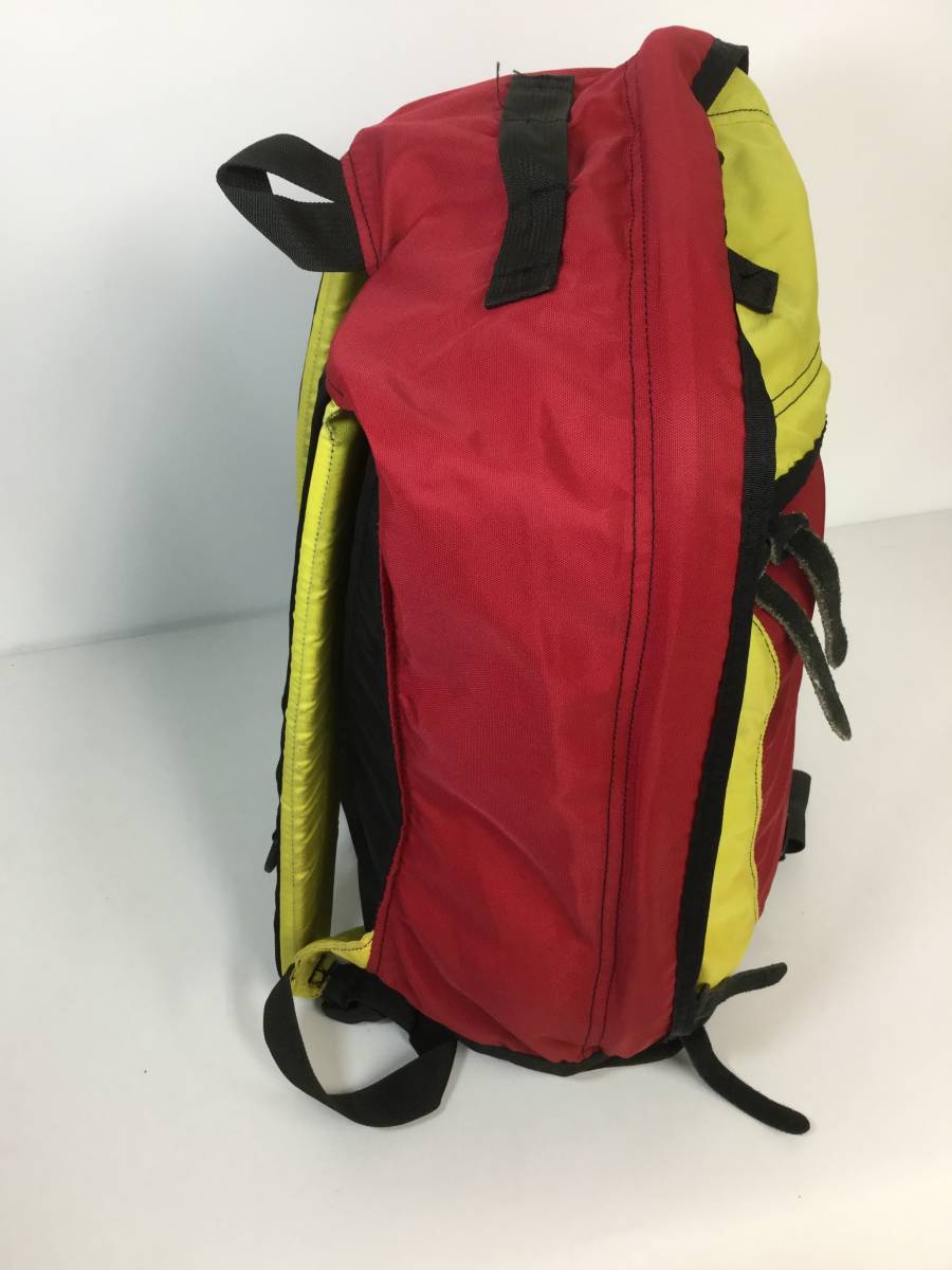 USA производства Gregory Day Pack красный × желтый старый бирка GREGORY рюкзак 