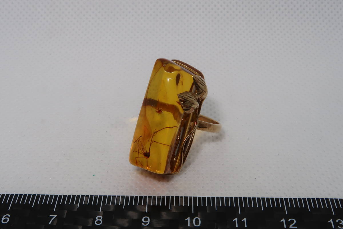 ● ○ Amber Amber K14YG/585 Кольцо № 14 ○ YA ● ● ●