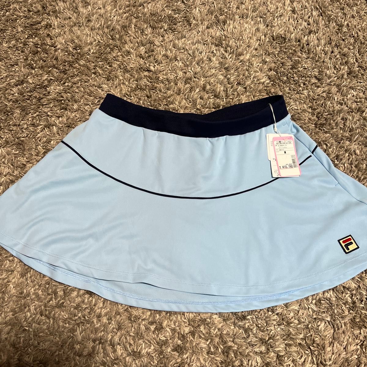 【関税込み】OK ブルー スコート FILA スコート ライトブルー Mサイズ 新品未使用タグ付き|Yahoo