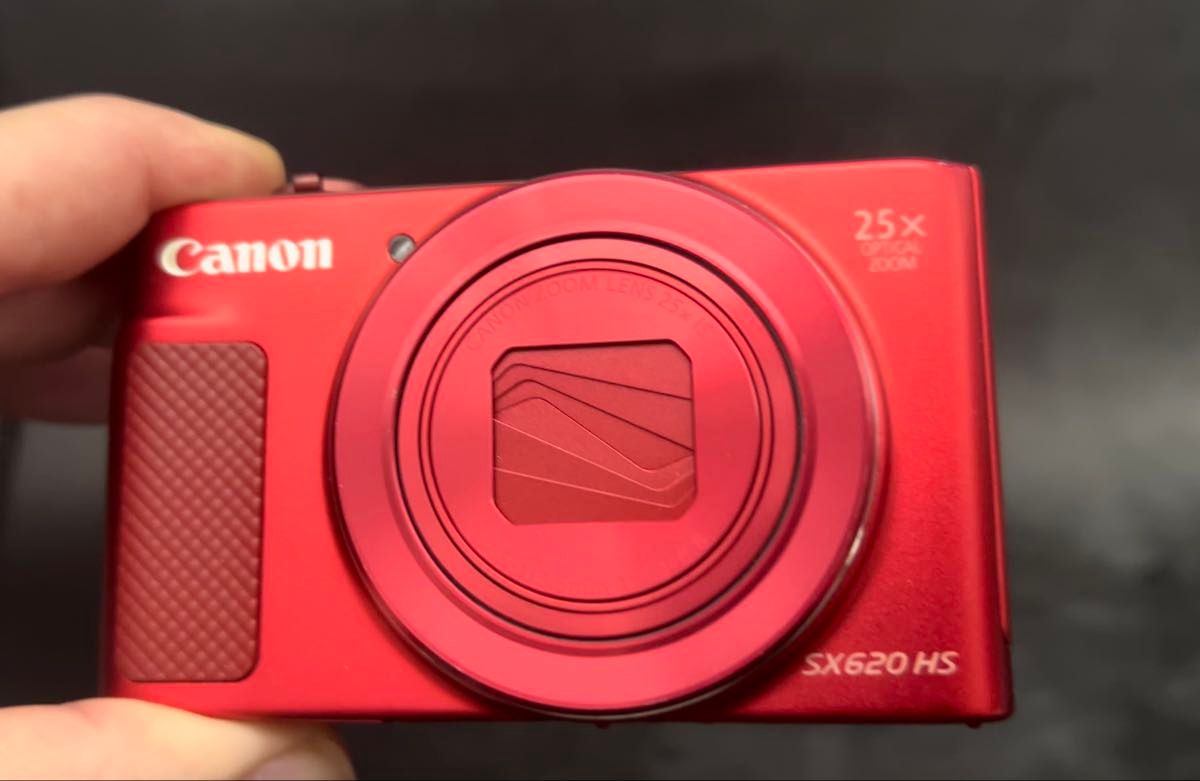 【美品・翌日発送】Canon PowerShot SX620 HS レッド 25倍ズーム Wi-Fi搭載 バッテリー・充電器付属