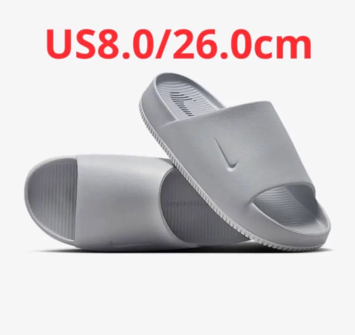Nike Calm Slide ウルフグレー サイズ27 NIKE CALM SLIDE WOLF GREY ナイキ カーム メンズスライド