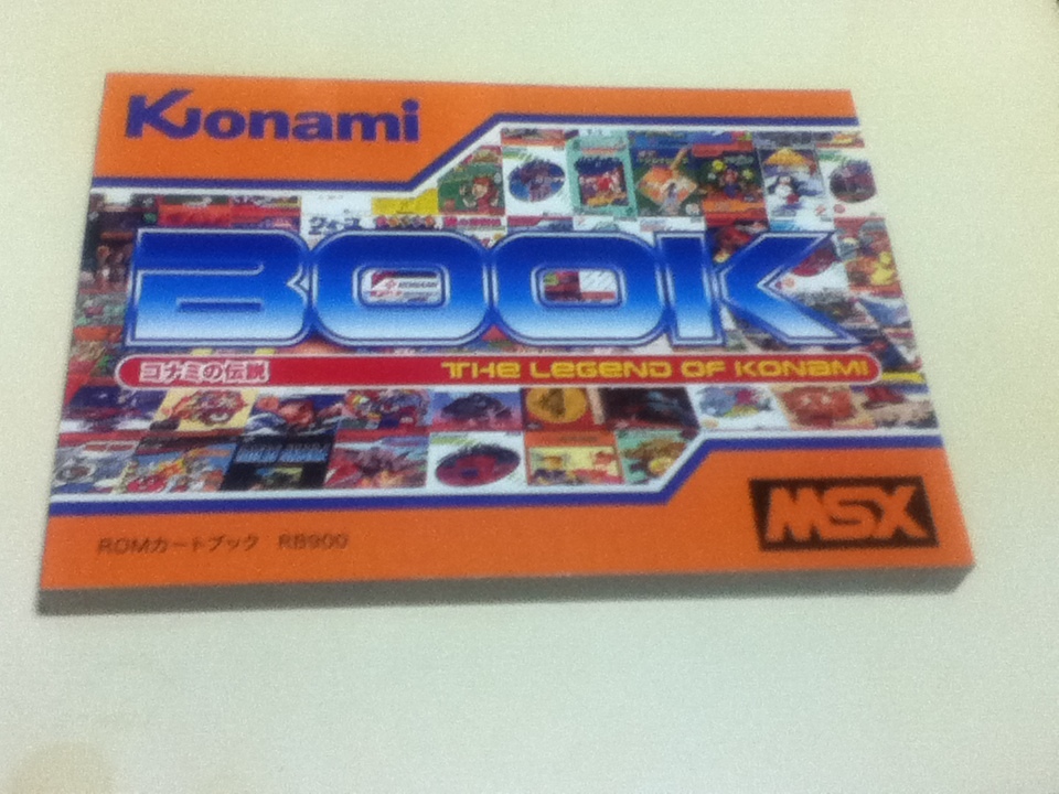  игра материалы сборник Konami THE LEGEND OF KONAMI BOOK Konami. легенда MSX ROM Cart книжка RB900