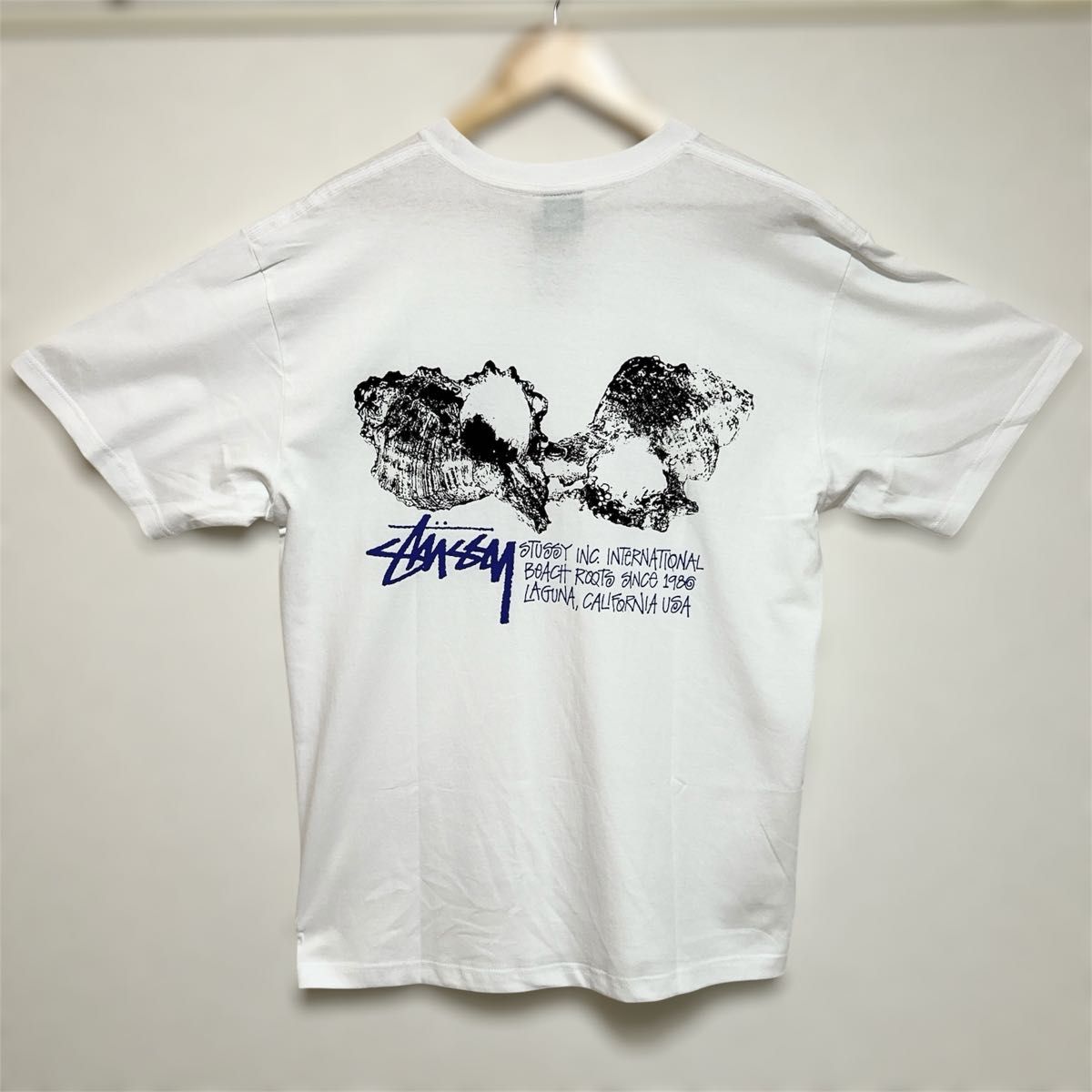 ☆送料無料☆ Stussy Shells T-Shirt ☆ T26-L-白 ステューシー stussy Tシャツ shells tee 貝|Yahoo