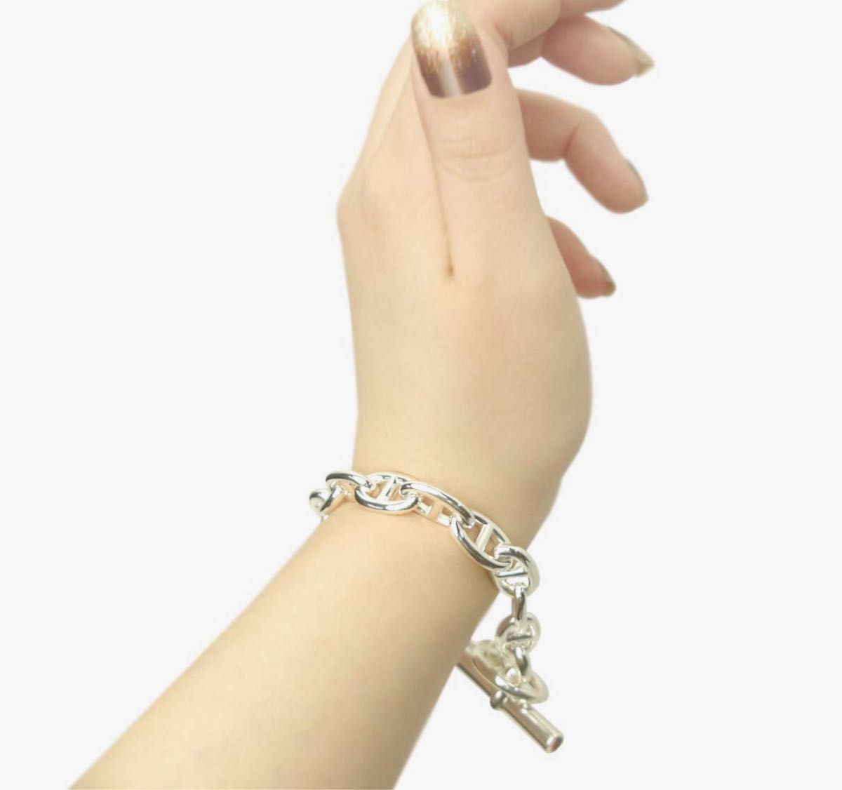美品 ヴィンテージ メキシカンジュエリー ヘビー アンカーチェーン ブレス ブレスレット ヴィンテージ アンカーチェーン アクセサリー