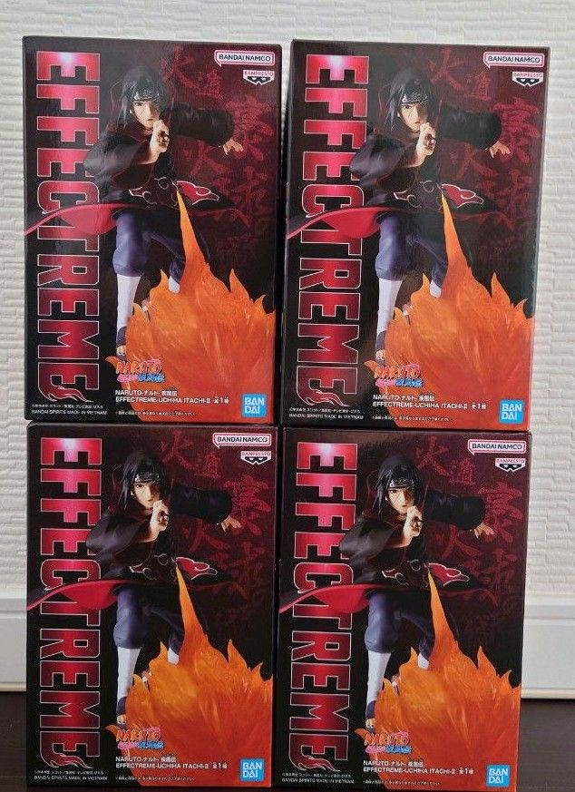 ナルト EFFECTREME イタチ フィギュア 4個セット NARUTO-ナルト- 疾風伝 EFFECTREME うちはイタチ 4個セット