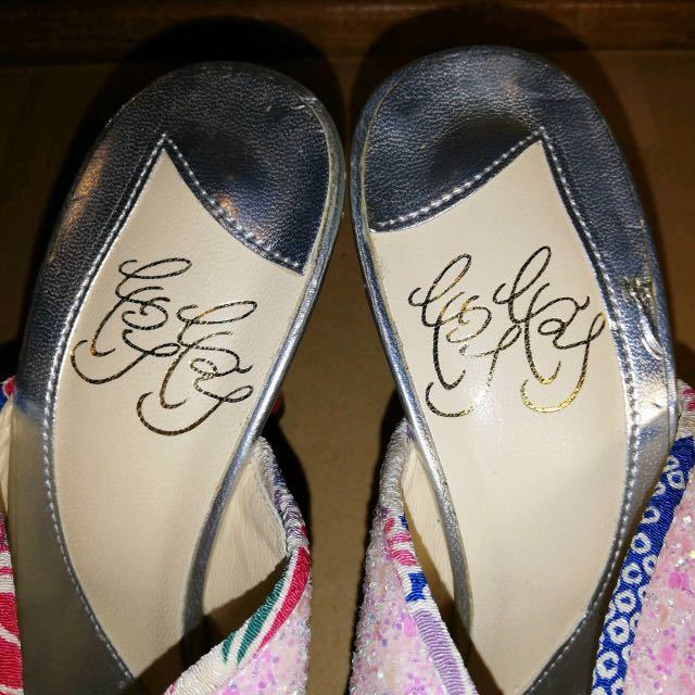  mules Kirakira sandals peace pattern asime made in Japan from Tokyo 24