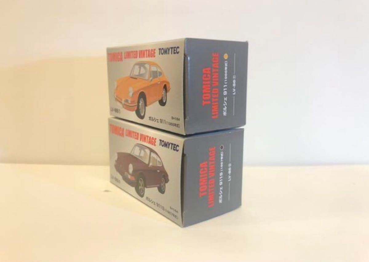 トミカリミテッドヴィンテージ LV-86 ポルシェ911 黄色&マルーン 2種 トミカリミテッドヴィンテージ LV-86 ポルシェ911 黄色