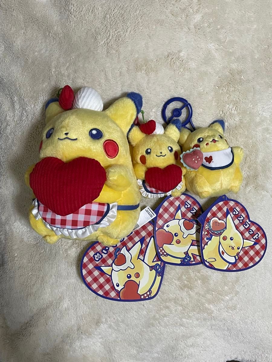 【即日配送】ピカチュウ ぬいぐるみ 2点 マスコット ダイナー ハート ポケモン ピカチュウダイナー ぬいぐるみ マスコット2種(ハート