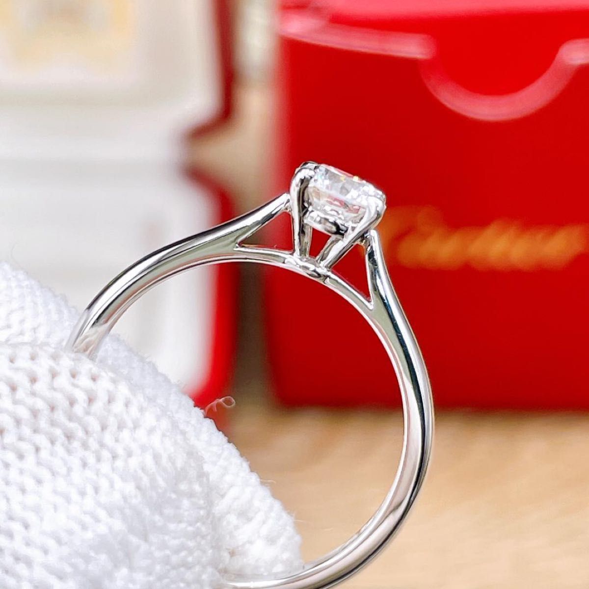 ◇カルティエ◇新品仕上済 ソリテール 1895 ダイヤ リング PT950 9号 カルティエ 新品仕上済 Cartier ソリテール 1895 ダイヤ リング