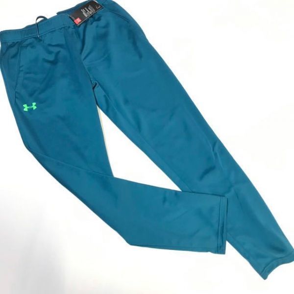  Under Armor UNDER ARMOURs red bo-n tapered pants ( training / long pants 1320240-716 blue green XL