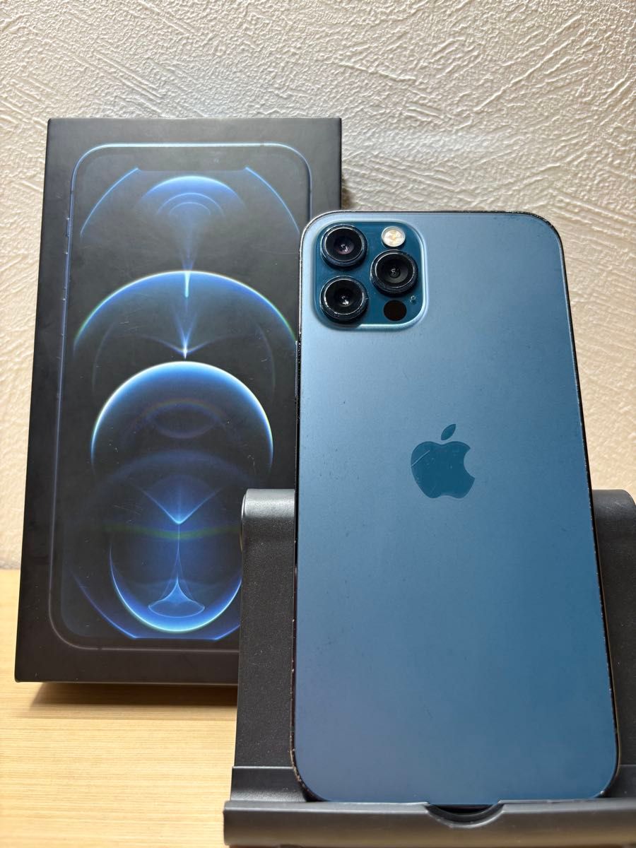 Apple iPhone 12プロ 青色 本体 充電ケーブル付き 128GB iPhone12Pro 128GB パシフィックブルー SIMフリー 付属の箱 純正