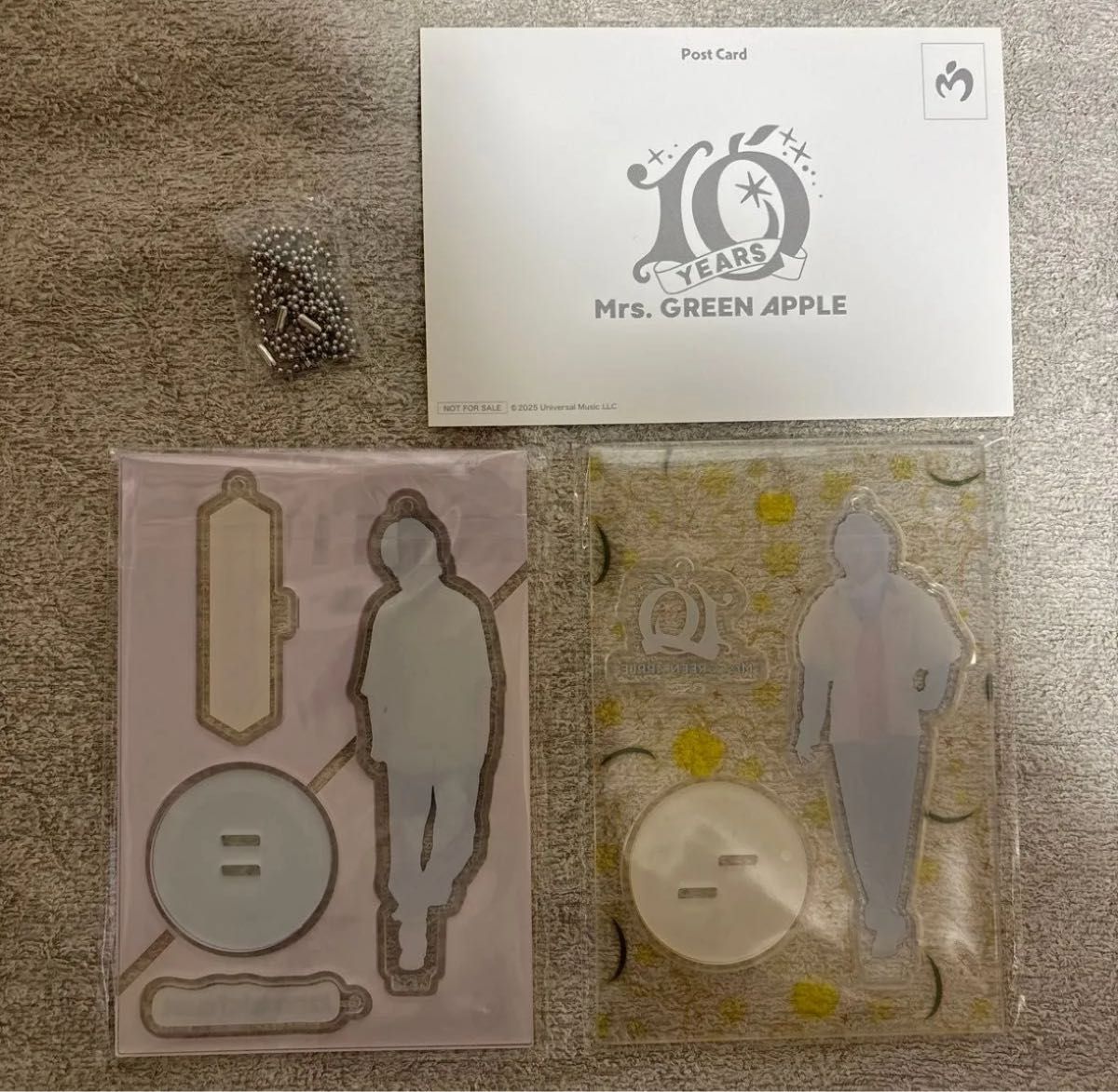 Mrs.GREEN APPLE 10周年 アクスタキーホルダー 3人セット×2種 ミセス ポップアップ 藤澤涼架 アクスタキーホルダー2種セット