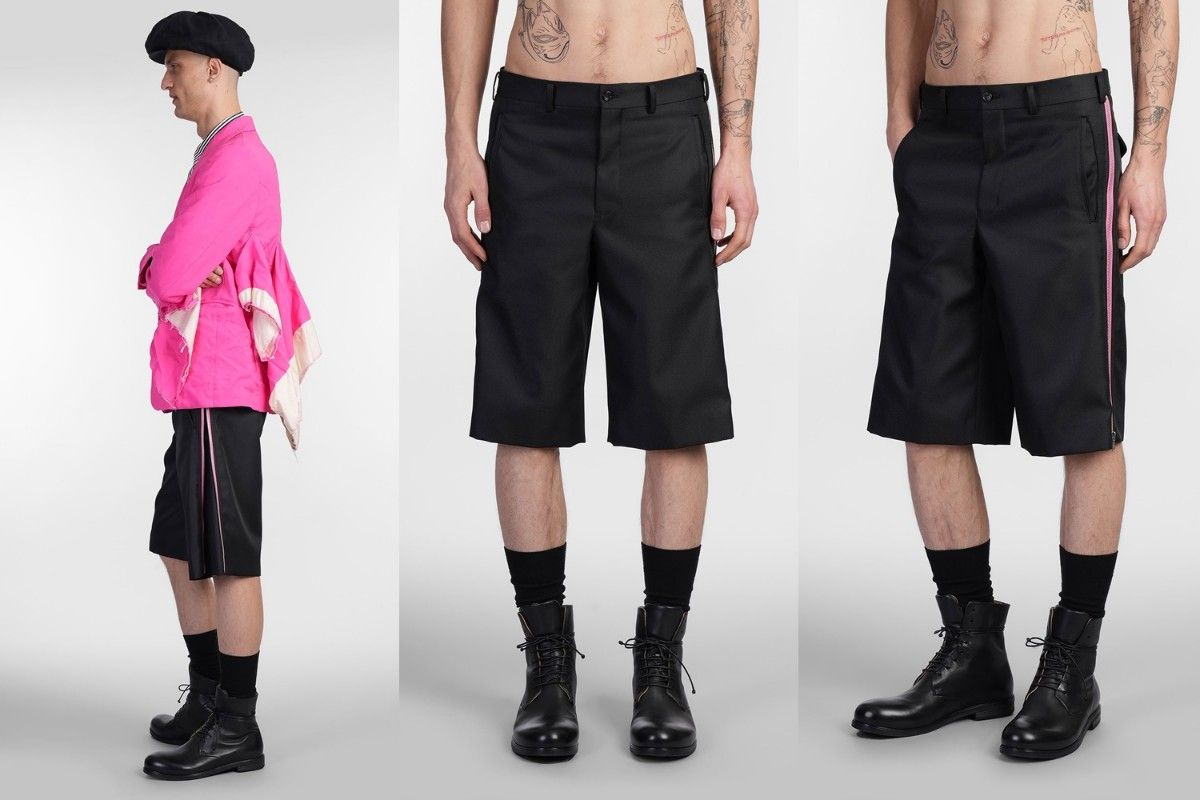 COMME des GARÇONS HOMME PLUS 25SS ショーツ COMME des GARCONS HOMME PLUS 25SS ピンクジップ ショーツ S