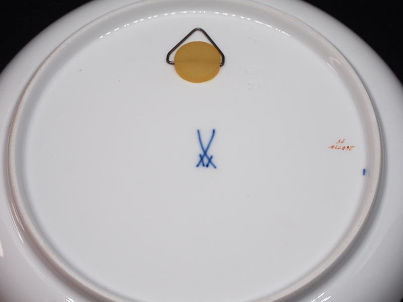 マイセン バード MEISSEN BIRD 飾り皿 ウォールプレート 金彩 1級品