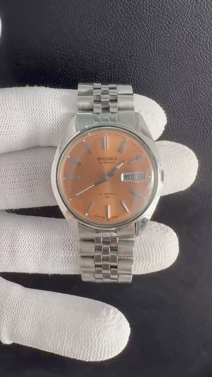 SEIKO セイコー 自動巻き 腕時計 7006-8000 メンズ ヴィンテージ, 動作状態良好な、希少な美しい文字盤!