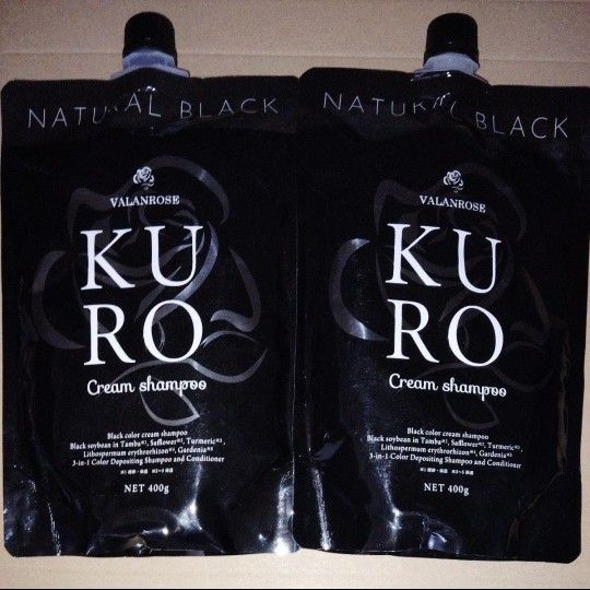 バランローズ クリームシャンプーナチュラルブラック 400g× 2個セット バランローズ KUROクリームシャンプー ナチュラルブラック2