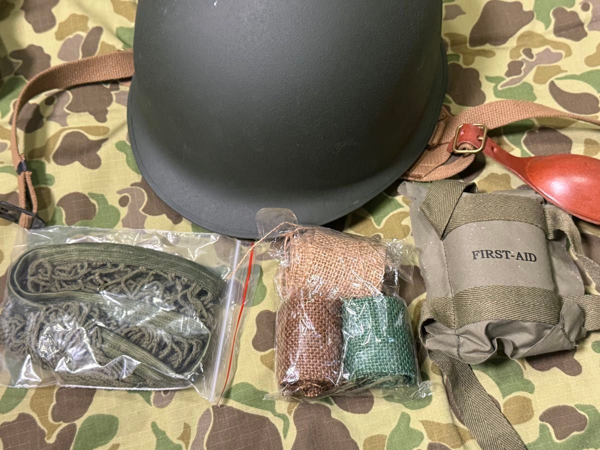 WWⅡ 米軍 M1C空挺隊用ヘルメットセット(レプリカ)サバゲ 101空挺隊 WWⅡ 米軍 M1C空挺隊用ヘルメットセット(レプリカ)サバゲ 101
