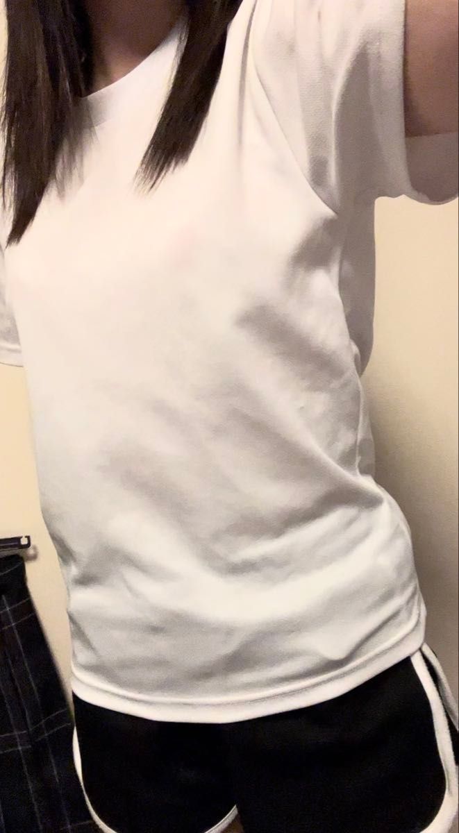 中古 ドライTシャツ 体育着の洗い替え 白T