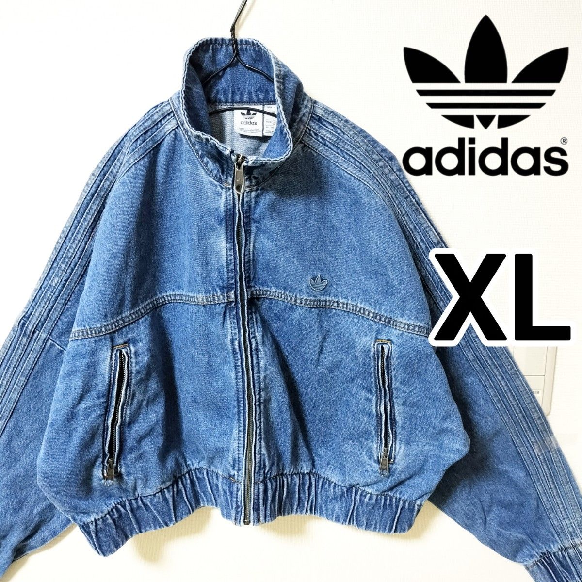 アディダス オリジナルス SHORT SLEEVE DENIM デニムジャケット アディダス 短丈 デニムジャケット トラックトップ ドロップ