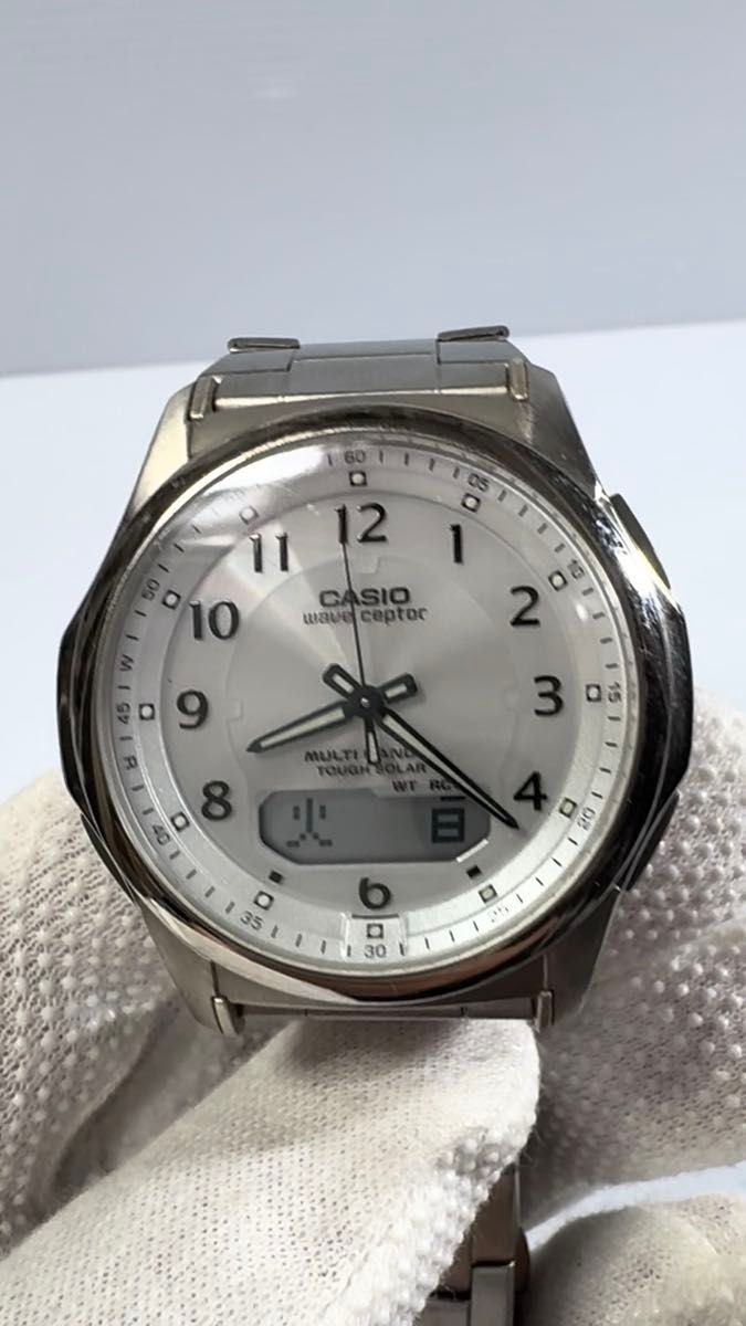 美品・高性能!CASIO・WAVE CEPTOR・WVAー630Dー7AJF・ウェーブセプター・電波ソーラー・マルチバンド6