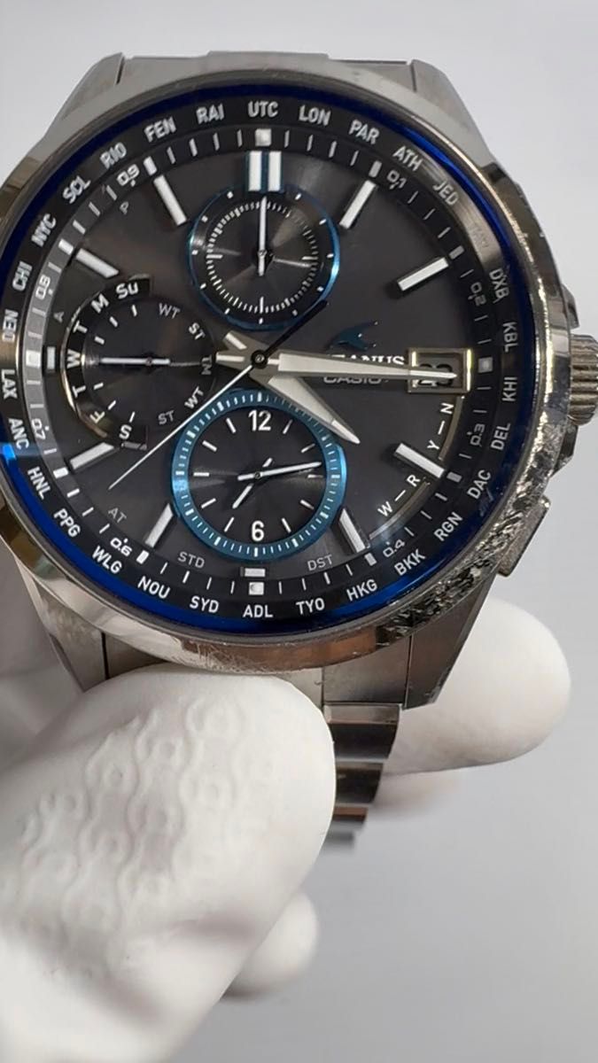 お買得品!人気のT2600・箱付・CASIO・OCEANUS・OCWーT2600-1AJF・電波ソーラー
