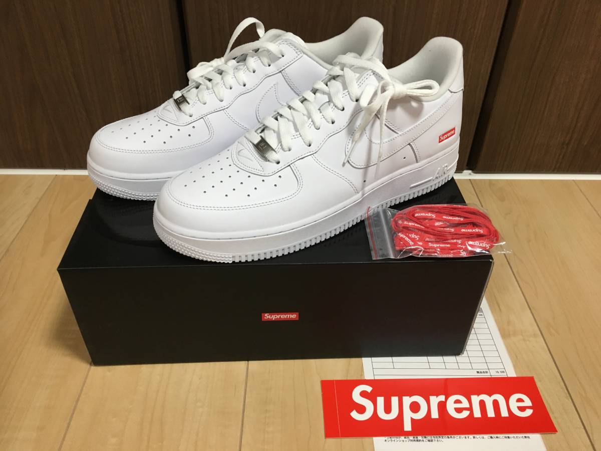 Supreme Nike AIR FORCE 1 29.5cm US11.5 White 白 AF1 ナイキ シュプリーム エアフォース1  正規オンライン 初期箱 新品未使用!!