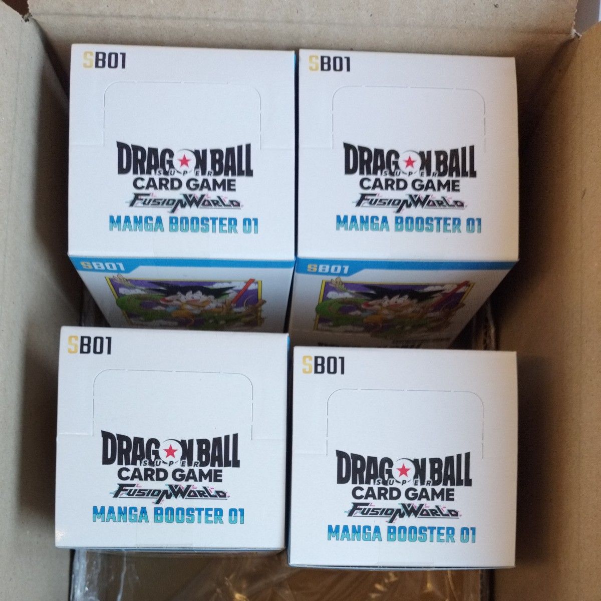 ドラゴンボール フュージョンワールド マンガブースター 4BOX テープ付 未開封品】テープ付き マンガブースター 01 4BOX ドラゴンボール