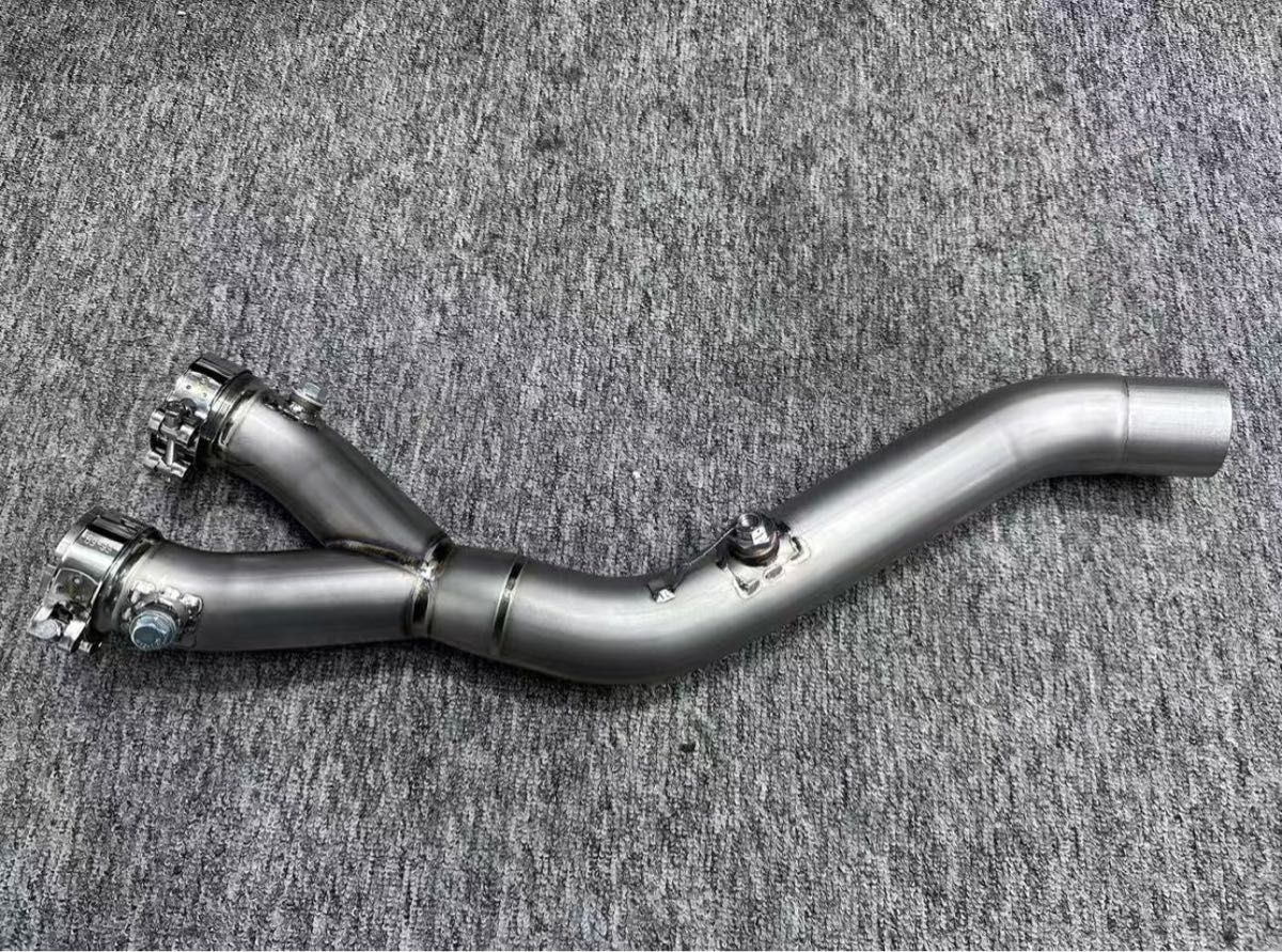 yzf-r1用 リンクパイプ 中間パイプ ヤマハ YZF-R1 R1 2015-2025 チタン 超軽量 中間パイプ リンク