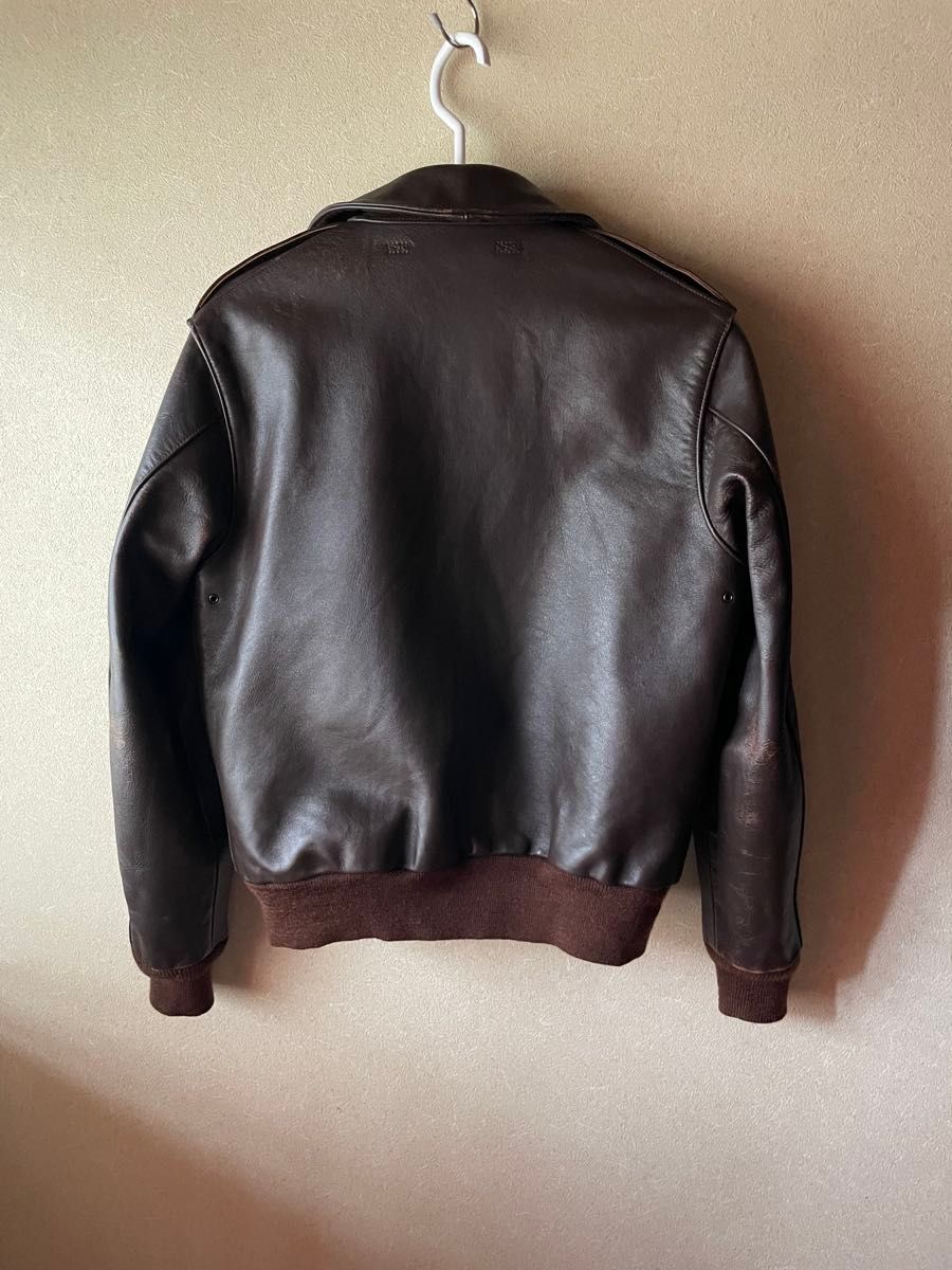 美品 バズリクソンズ フライトジャケット A-2 36 S 馬革 ホースレザー BUZZ RICKSON'S バズリクソンズ A-2 フライトジャケット 36