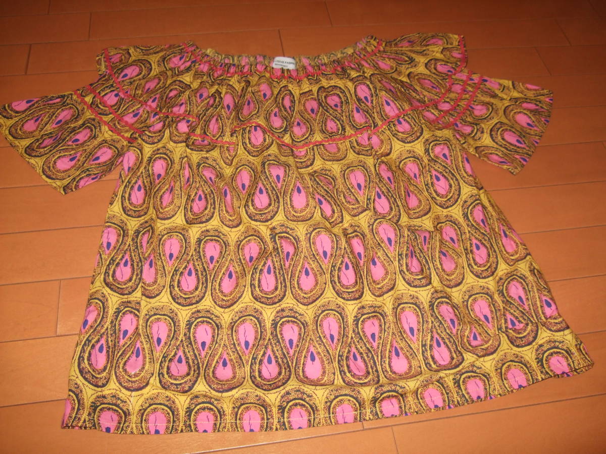  superior article prompt decision *BEAMS BOY Africa mbatik fabric use design tops *