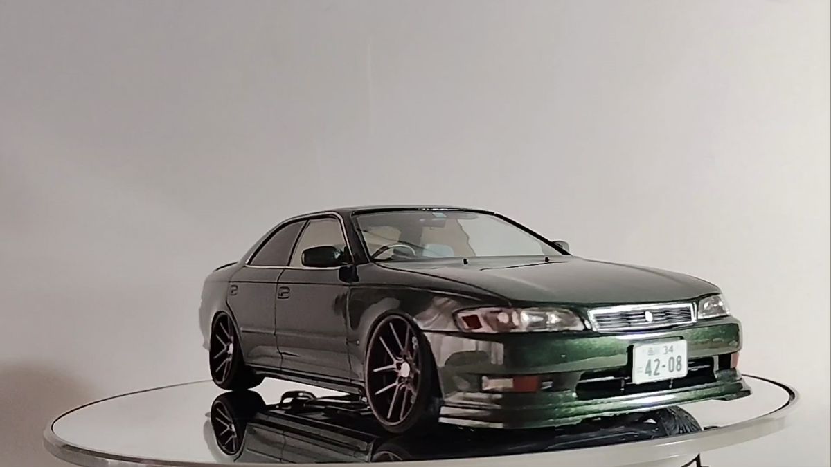 アオシマ プラモデル 1/24 90マークⅡ 完成品