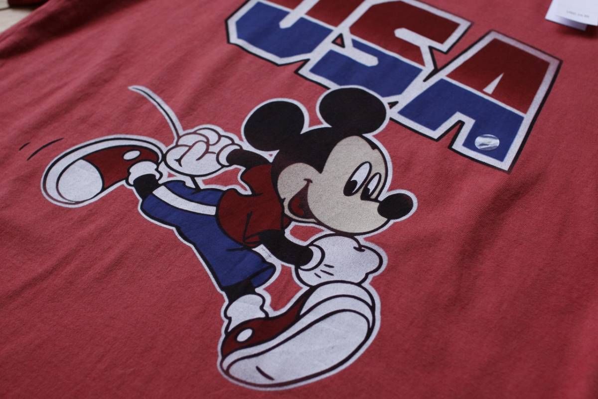 新品 ディズニー ミッキーマウス Tシャツ メンズ Mサイズ タグ付き未使用品 ユニセックス Disney USA古着 アメリカ仕入 T0696_画像6