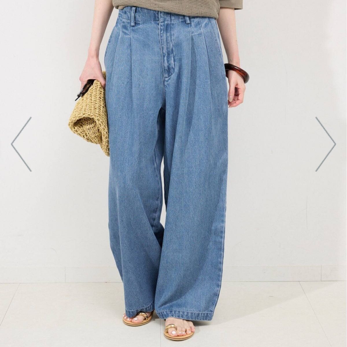 【美品】SLOBE IENA LEDENIM TUCK TROUSER 36 SLOBE IENA LEDENIM TUCK TROUSER 36|Yahoo!フリマ(旧PayPay