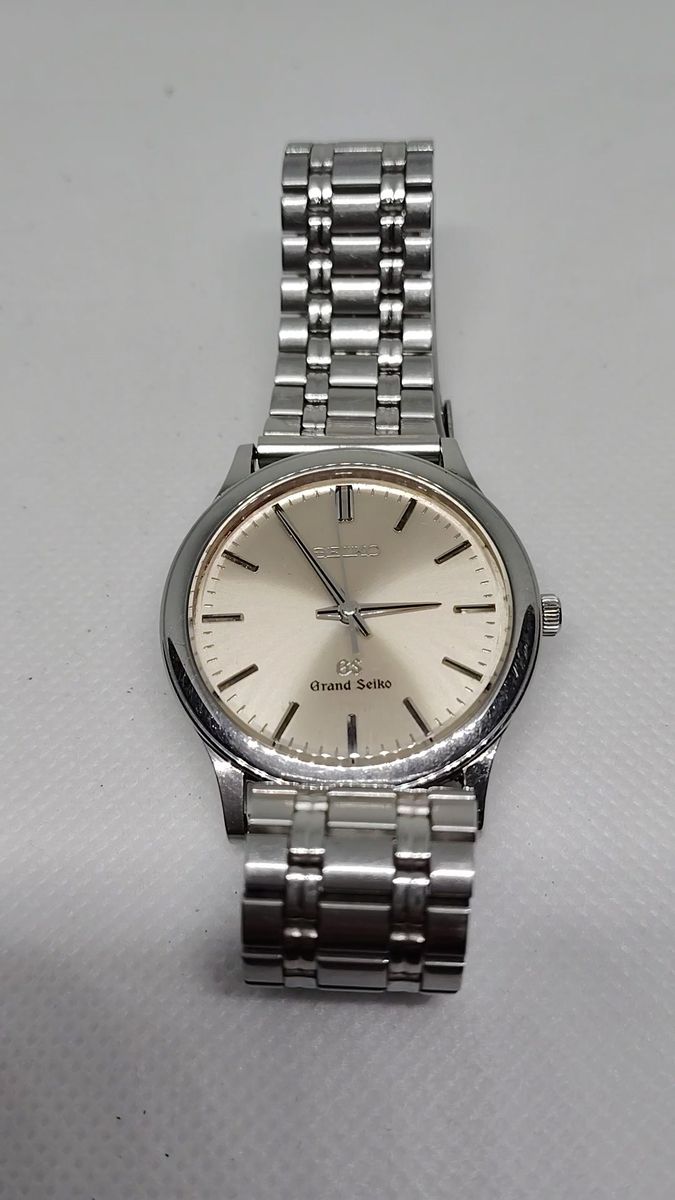 (動作品)Grand SEIKO 9581-7020 グランドセイコー シルバー文字盤 クオーツ メンズ腕時計
