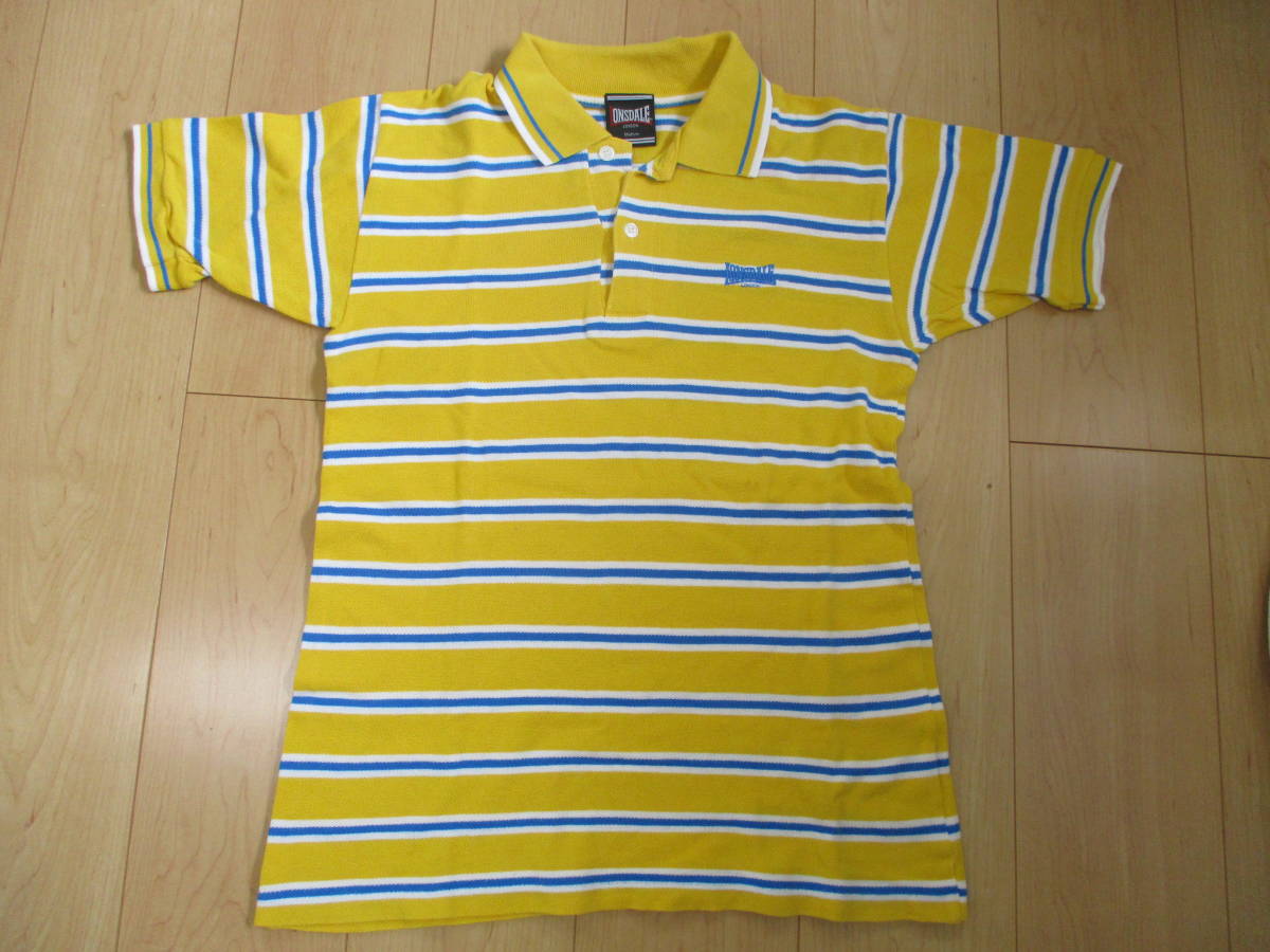 !!LONSDALE polo-shirt M size [ used * old clothes ]!!